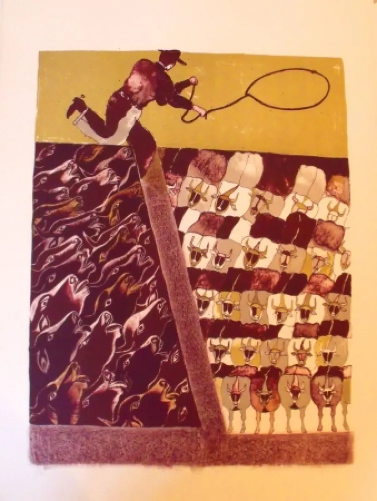 リトグラフ Toledo - Sans titre