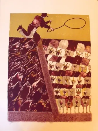 リトグラフ Toledo - Sans titre