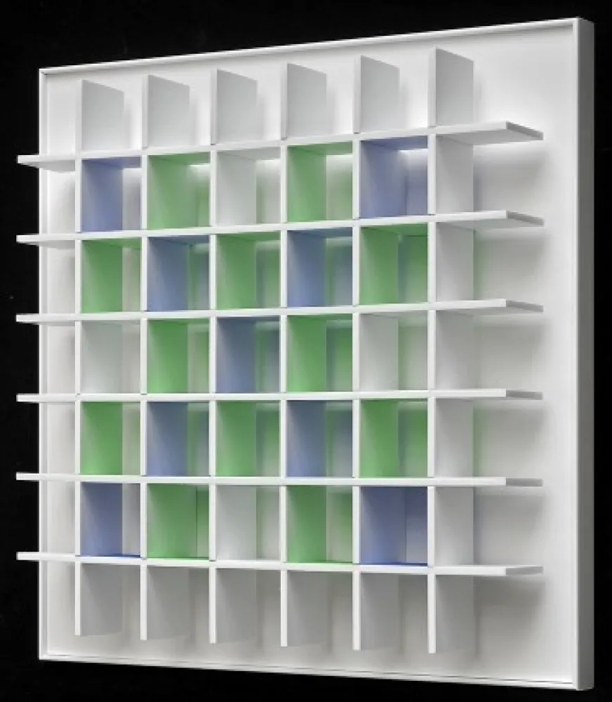 シルクスクリーン Tomasello - Grille Chromoplastique c