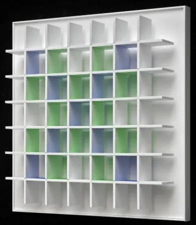 シルクスクリーン Tomasello - Grille Chromoplastique c