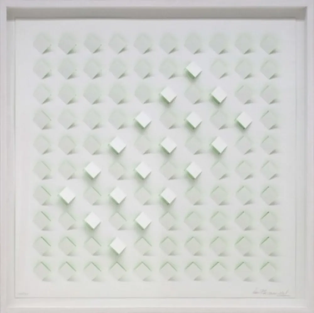 リトグラフ Tomasello - S/T 4 - Verde