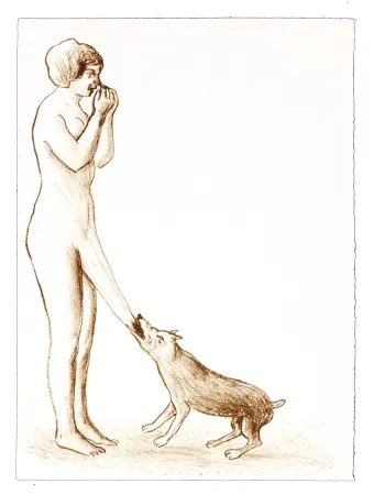 リトグラフ Topor - 2 Neuf Grâces