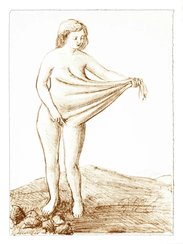 リトグラフ Topor - 4 Neuf Grâces