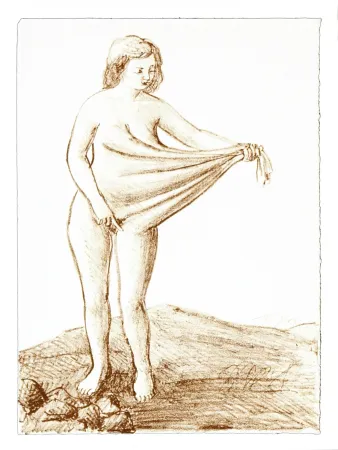 リトグラフ Topor - 4 Neuf Grâces