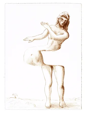 リトグラフ Topor - 5 Neuf Grâces 