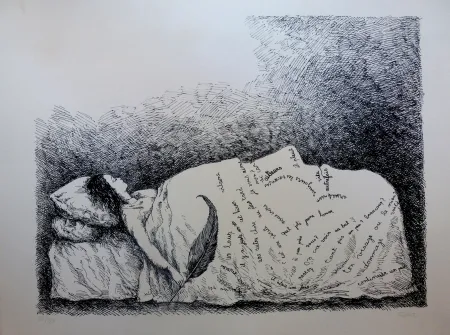 リトグラフ Topor - Endormie