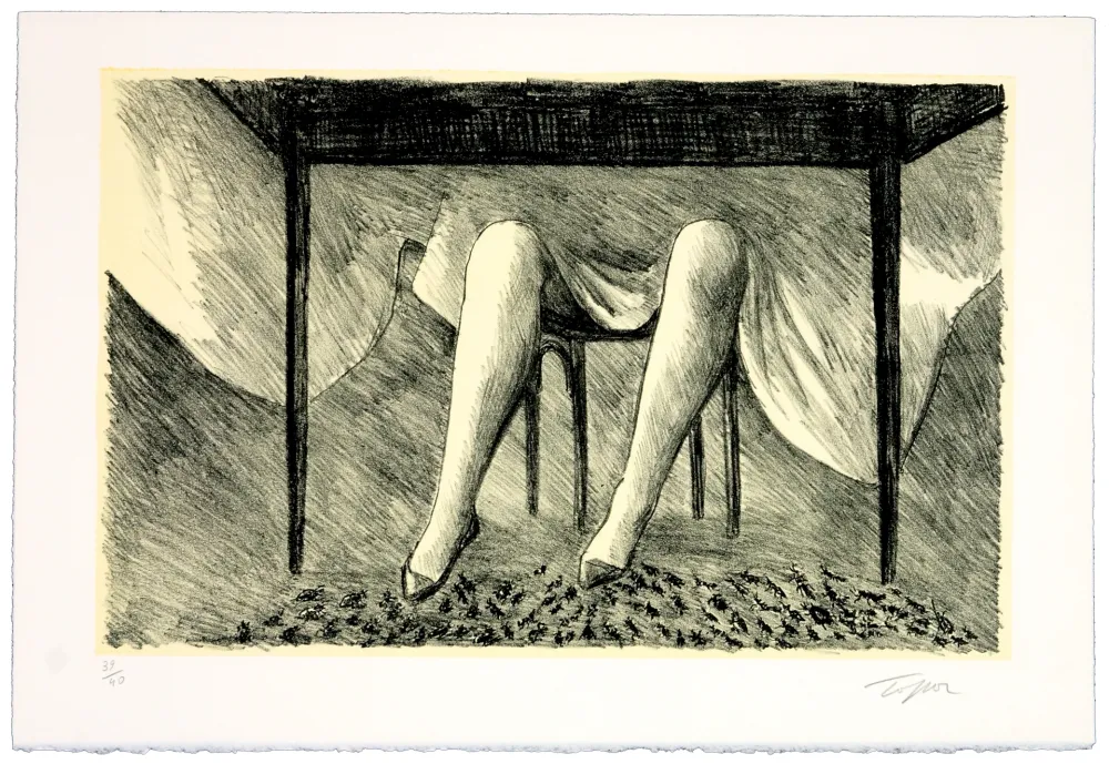 リトグラフ Topor - La couturière