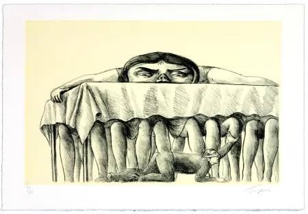 リトグラフ Topor - La dégustation