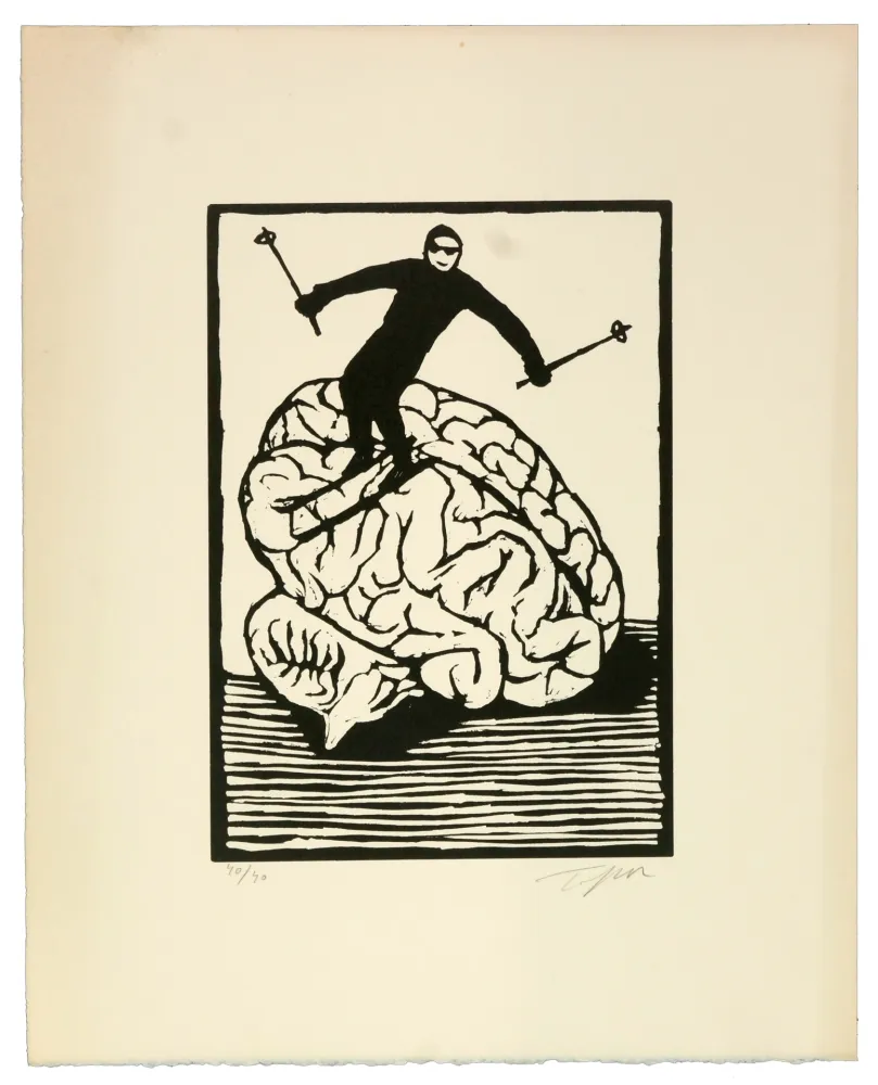 リノリウム彫版 Topor - Le style lisse