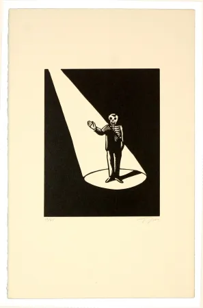 リノリウム彫版 Topor - Rebonjour