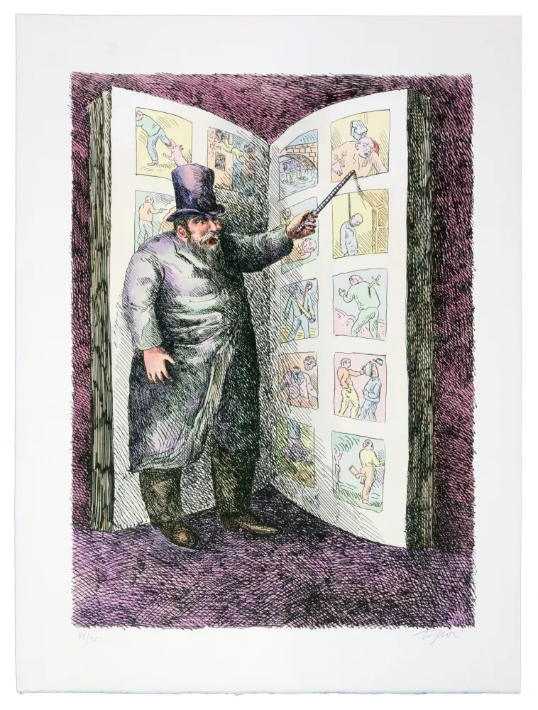 リトグラフ Topor - Sans titre