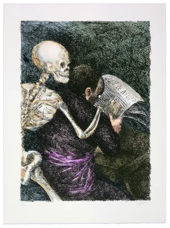 リトグラフ Topor - Sans titre