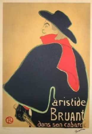 リトグラフ Toulouse-Lautrec - Aristide Bruant