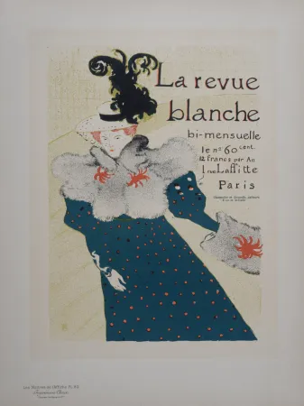 リトグラフ Toulouse-Lautrec - La Revue Blanche, Les Maitres de L'Affiche,1897
