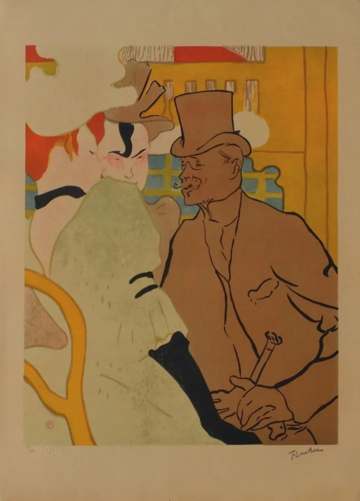 リトグラフ Toulouse-Lautrec - L'Anglais au Moulin Rouge 