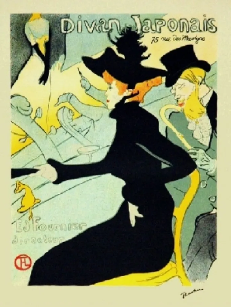 リトグラフ Toulouse-Lautrec - Le divan Japonais