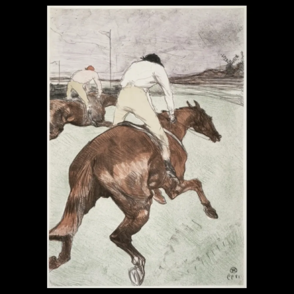 リトグラフ Toulouse-Lautrec - Le jockey