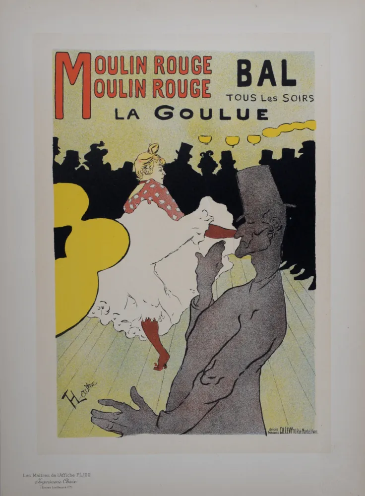 リトグラフ Toulouse-Lautrec - Moulin Rouge - La Goulue, Les Maitres de L’Affiche, 1898