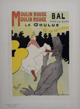 リトグラフ Toulouse-Lautrec - Moulin Rouge - La Goulue, Les Maitres de L’Affiche, 1898