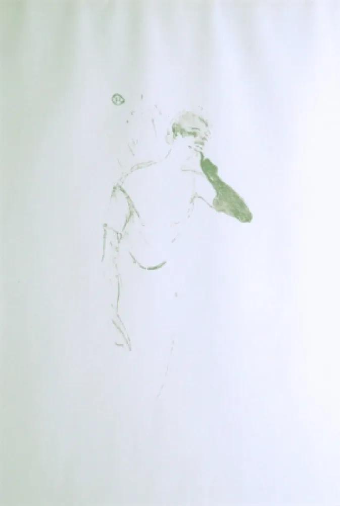 リトグラフ Toulouse-Lautrec - Yvette Guilbert vue par Toulouse-Lautrec