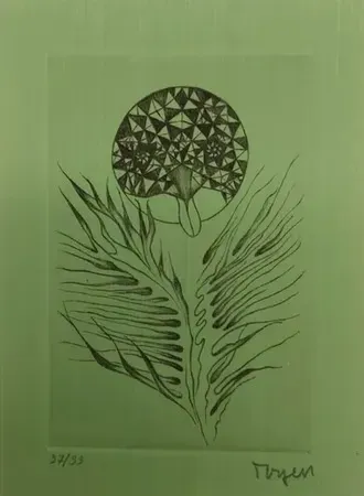 彫版 Toyen - Svatokradezny les a jjine texty  - La forêt sacrilège  (1970) 