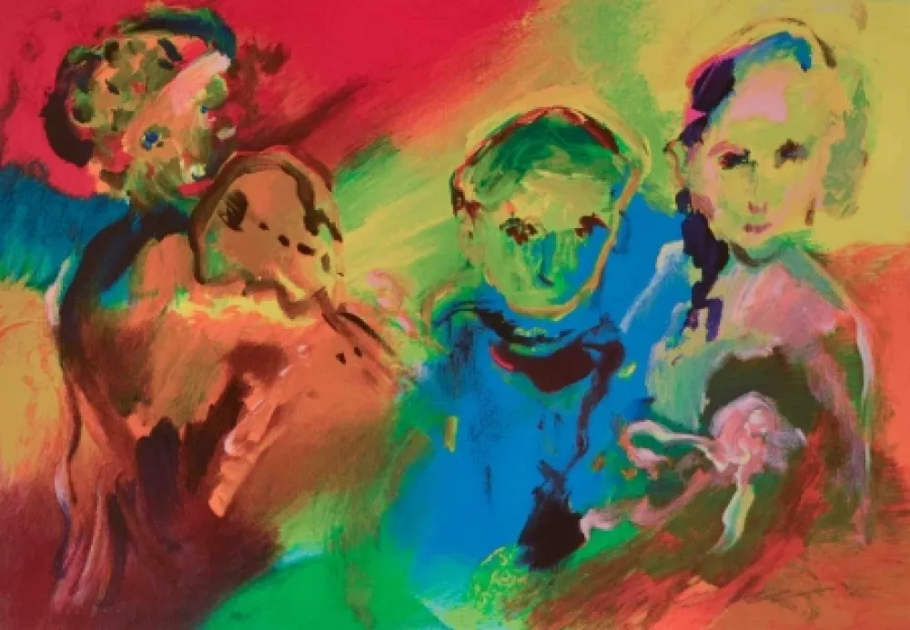 シルクスクリーン Treccani - La famiglia di suonatori