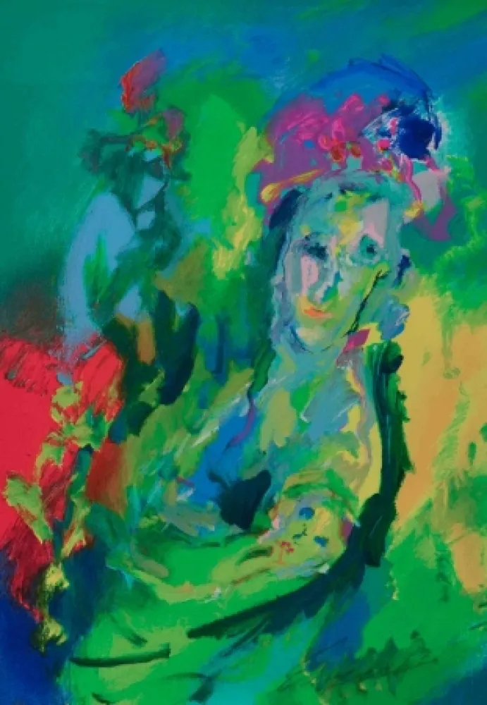 シルクスクリーン Treccani - Materinità fiorita