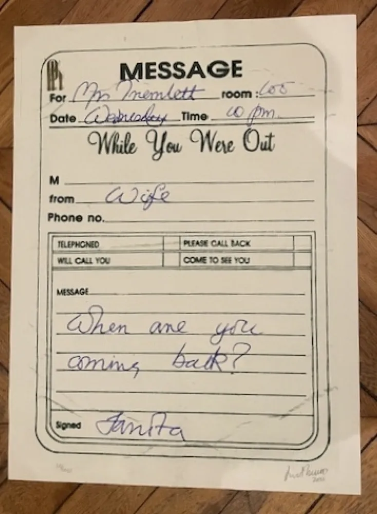 シルクスクリーン Tremlett - MESSAGE