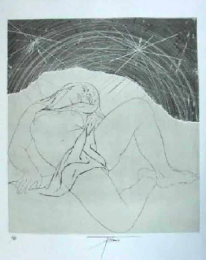 彫版 Trémois - Nu