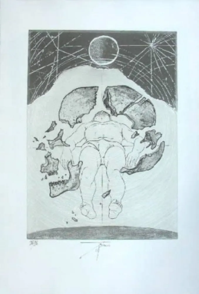 彫版 Trémois - Nu masculin