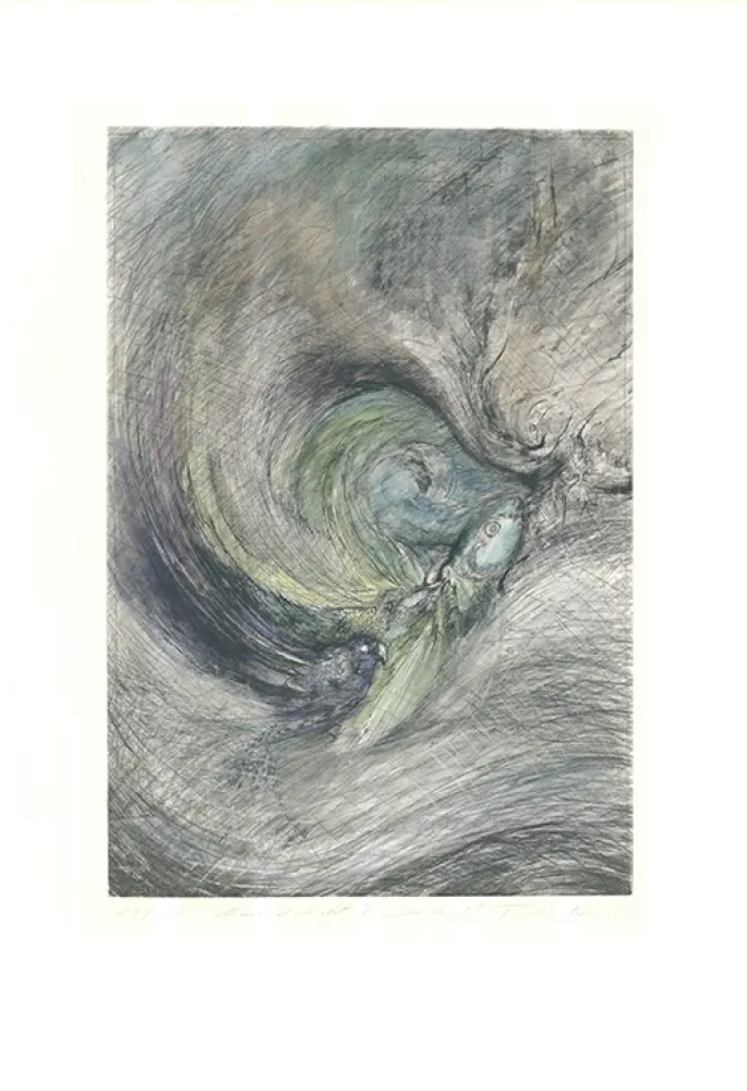 彫版 Tschermak - Mondgedicht