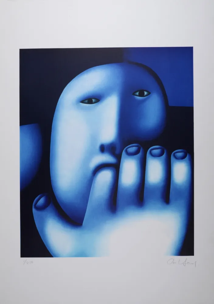 リトグラフ Tselkov - Personnage