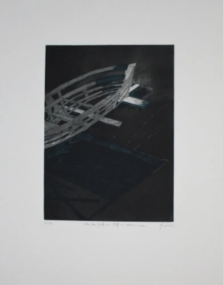 エッチングと　アクチアント Tuma - Über das Glück ein Schiff zu Wasser zu Lassen