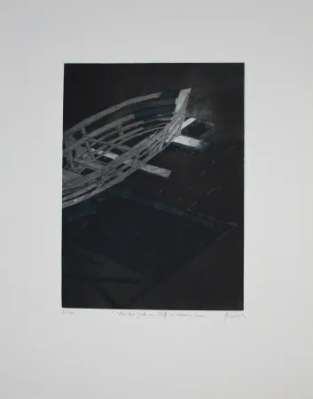 エッチングと　アクチアント Tuma - Über das Glück ein Schiff zu Wasser zu Lassen