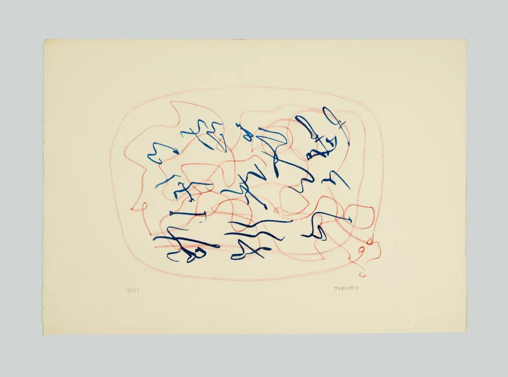 リトグラフ Turcato - Composizione