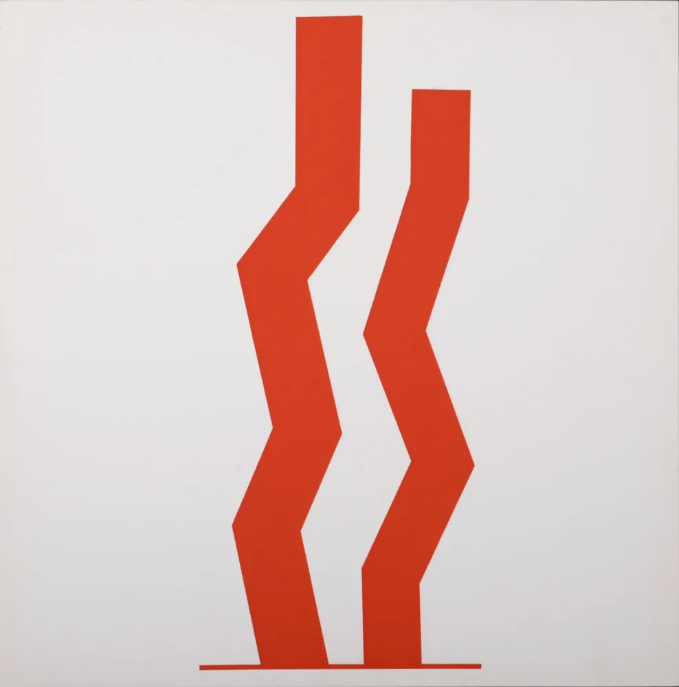 シルクスクリーン Turnbull - Double Red, 1967 - Very scarce!