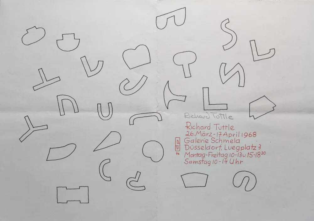 シルクスクリーン Tuttle - Cloth Pieces und Skulpturen, 1968.