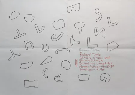 シルクスクリーン Tuttle - Cloth Pieces und Skulpturen, 1968.