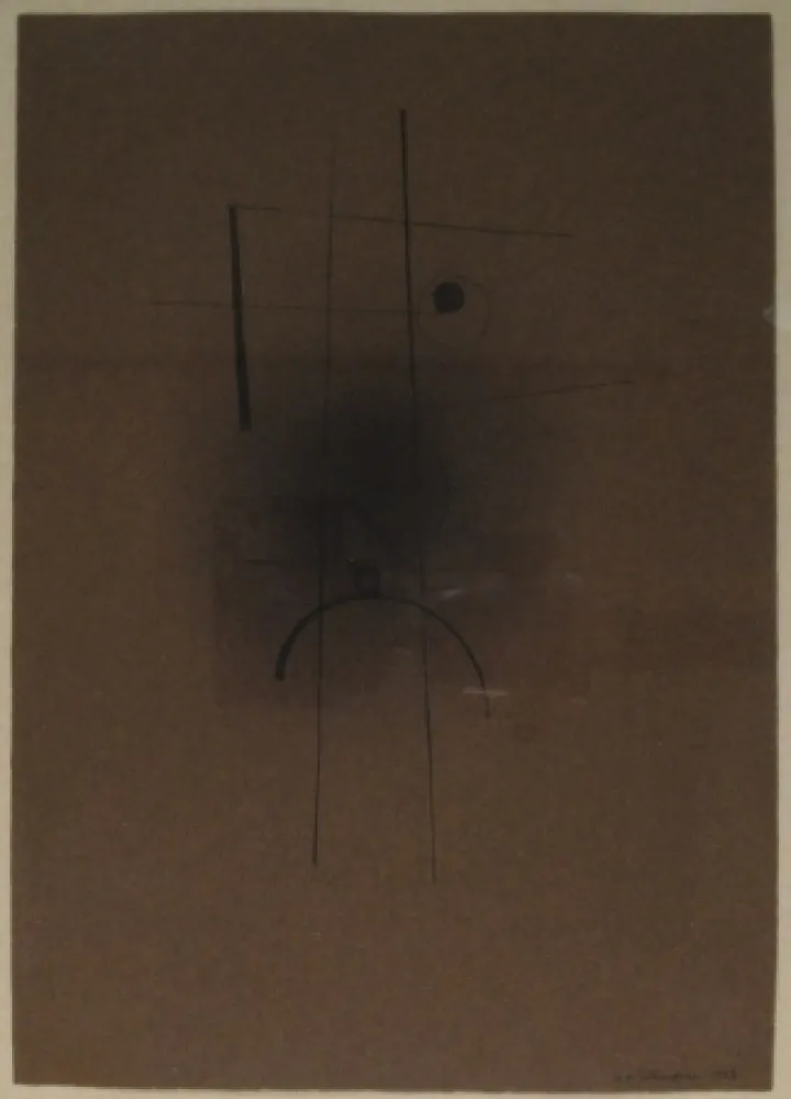 モノタイプ Tutundjian - Composition géometrique abtraite / Geometrisch abstrakte Komposition