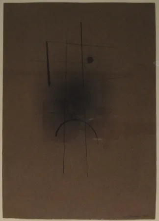 モノタイプ Tutundjian - Composition géometrique abtraite / Geometrisch abstrakte Komposition