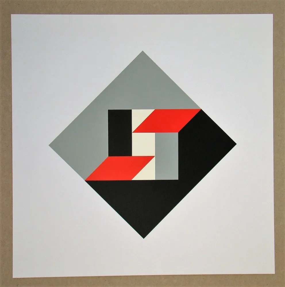 シルクスクリーン Twardzik - Konkrete Komposition