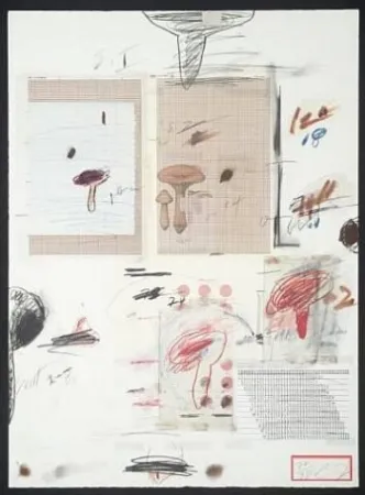 リトグラフ Twombly - Natural History Part I: Mushrooms IV