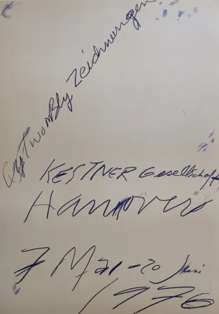 技術的なありません Twombly - Zeichnungen. Kestner Gesellschaft Hannover 7 Mai – 20 Juni 1976.