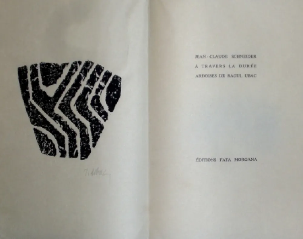 挿絵入り本 Ubac - A travers la durée