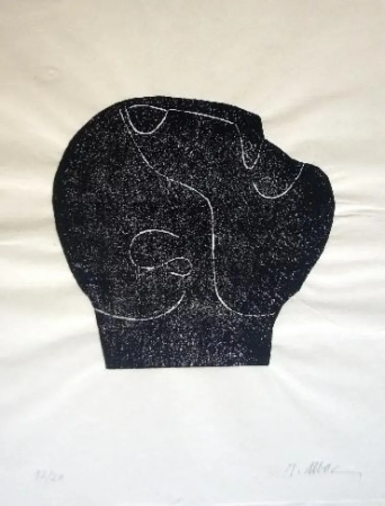 挿絵入り本 Ubac - Comme un sol plus obscur