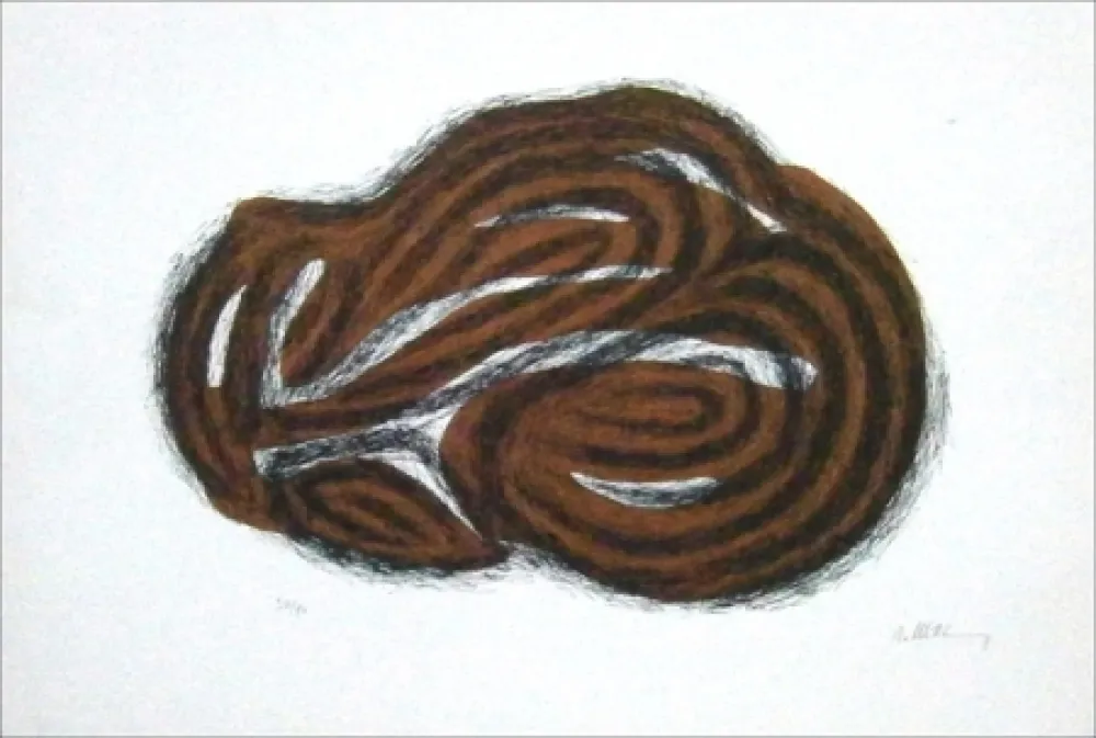 リトグラフ Ubac - Corps endormi