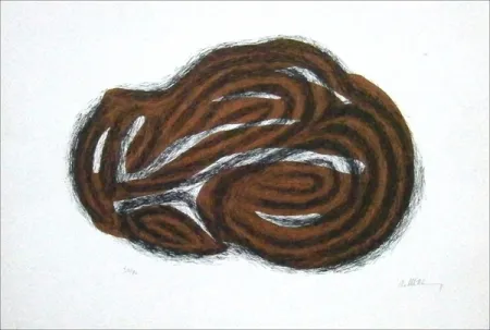 リトグラフ Ubac - Corps endormi