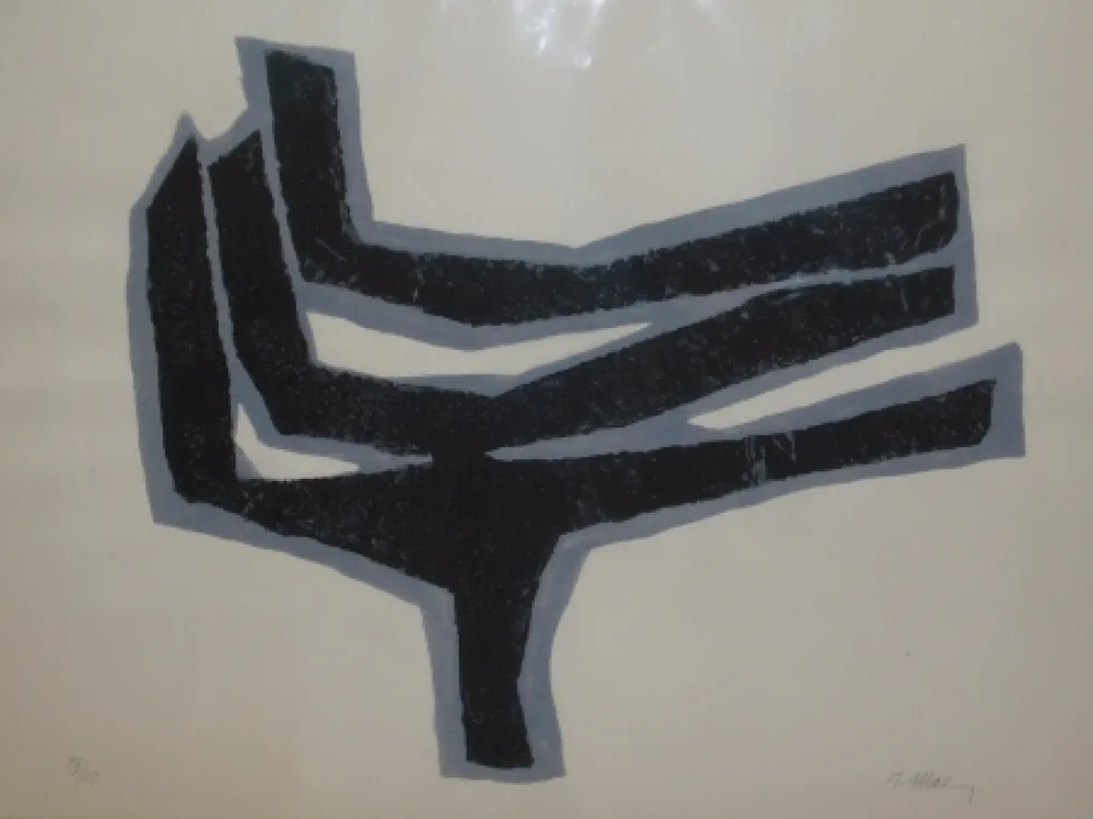 リトグラフ Ubac - Empeinte ardoise