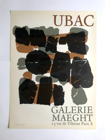 掲示 Ubac - Galerie Maeght