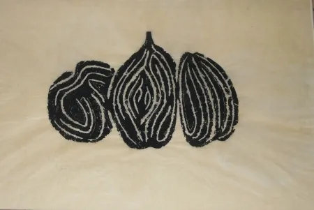 モノタイプ Ubac - Les fruits 1 - empreinte ardoise